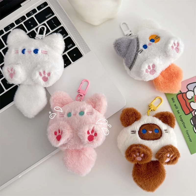 Colgante de Peluche de Gatito para Mochila o Bolso